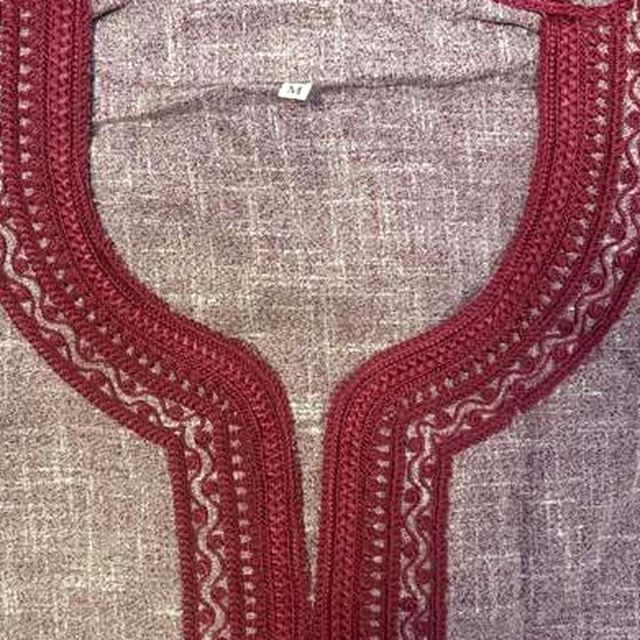 Gandoura sfifa – Bordeaux chiné