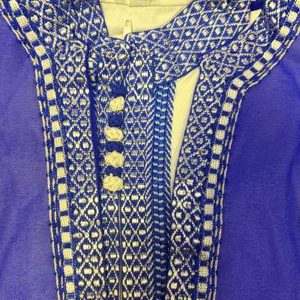 Jabador enfant 3 pièces – Bleu roi & blanc